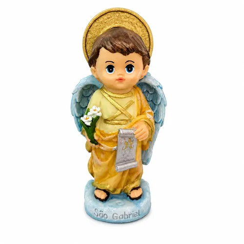 Imagem de São Gabriel Arcanjo Infantil de Resina - 15 cm