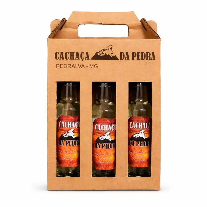 Kit Cachaça Mineira - 1 Envelhecida em Bálsamo + 1 Castanheira + 1 Jequitibá | Lojinha Uai
