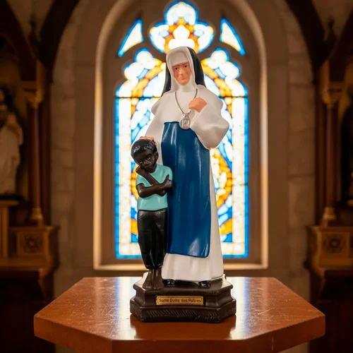 Imagem de Santa Irmã Dulce de Borracha Inquebrável - 30 cm