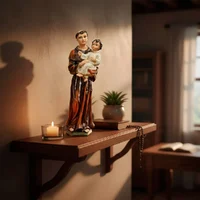 Imagem de Santo Antônio em Resina - 19 cm | Comprar na Lojinha Uai - imagem 2