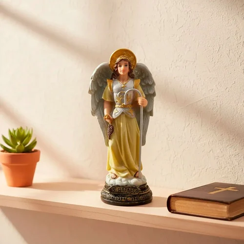 Imagem de São Rafael Arcanjo de Resina - 15 cm