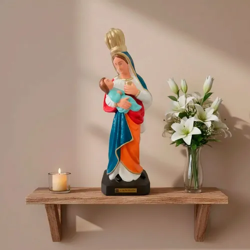 Imagem de Nossa Senhora dos Remédios de Borracha Inquebrável - 42 cm