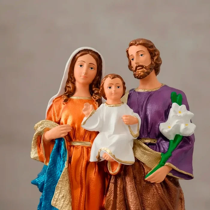 Imagem da Sagrada Família de Borracha Inquebrável - 30 cm | Comprar na Lojinha Uai