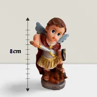 Kit Trio de Arcanjos São Miguel São Rafael São Gabriel Infantil de Resina | Lojinha Uai - imagem 4