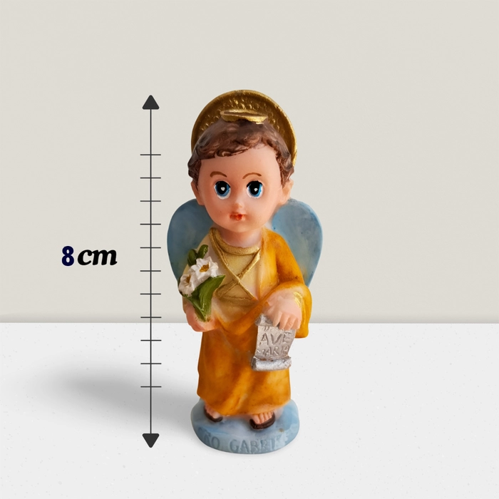 Kit Trio de Arcanjos São Miguel São Rafael São Gabriel Infantil de Resina | Lojinha Uai