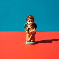 Imagem de São Gabriel Arcanjo Infantil de Resina - 8 cm | Comprar na Lojinha Uai - imagem 3