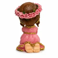 Imagem de Anjo da Guarda Menina Ajoelhado Rezando de Resina - 8cm - imagem 2
