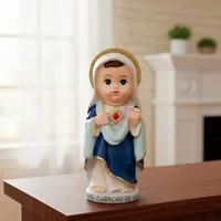 Imagem do Sagrado Coração de Maria Infantil de Resina - 8 cm | Comprar na Lojinha Uai - imagem 2