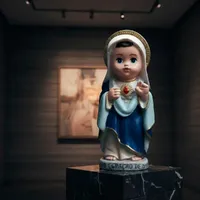 Imagem do Sagrado Coração de Maria Infantil de Resina - 8 cm | Comprar na Lojinha Uai - imagem 4