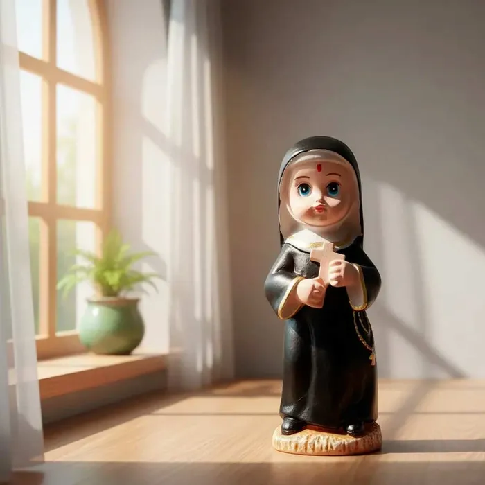 Imagem de Santa Rita Infantil de Resina - 8 cm | Comprar na Lojinha Uai