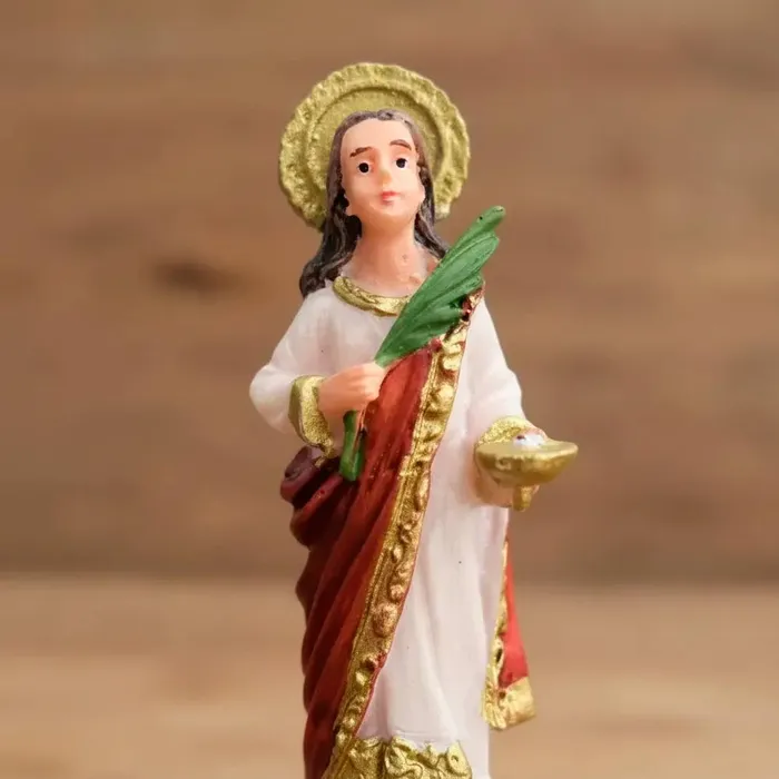 Imagem de Santa Luzia de Resina - 9 cm | Lojinha Uai