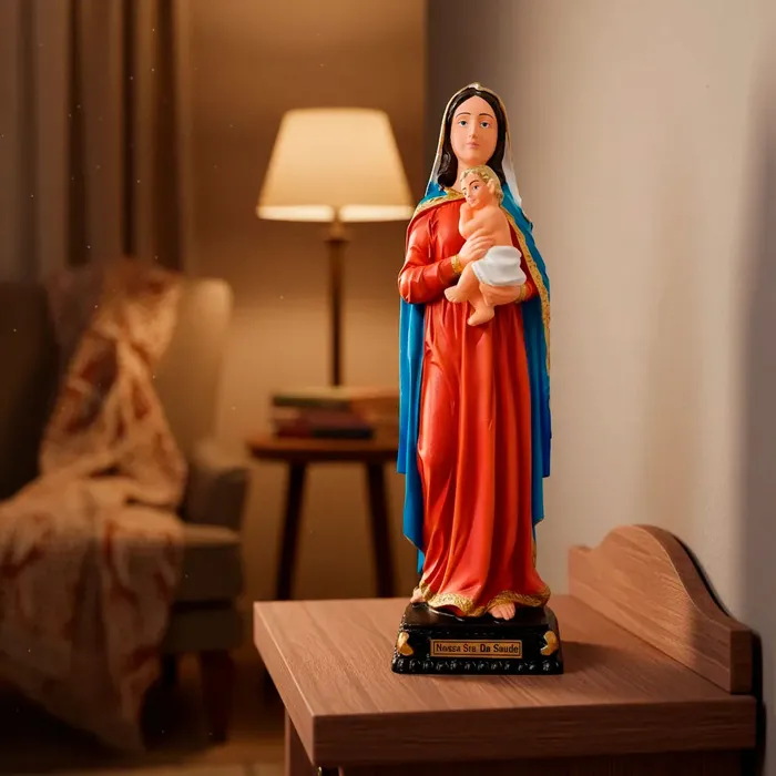 Imagem de Nossa Senhora da Saúde de Borracha - 30 cm | Comprar na Lojinha Uai
