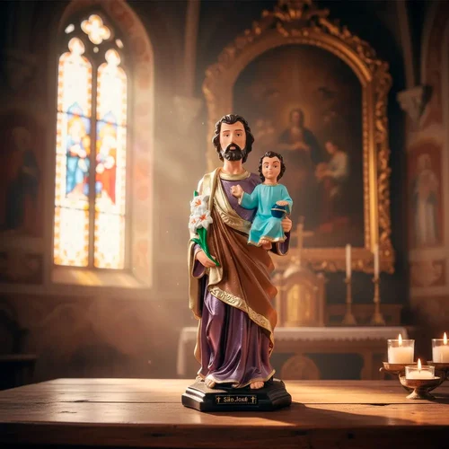 Imagem de São José de Borracha Inquebrável - 40 cm