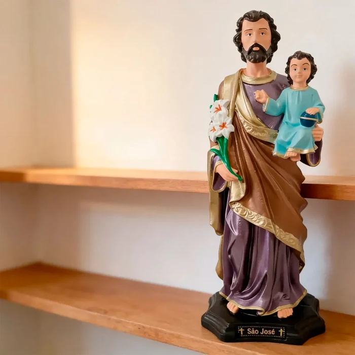 Imagem de São José de Borracha Inquebrável - 40 cm | Comprar na Lojinha Uai
