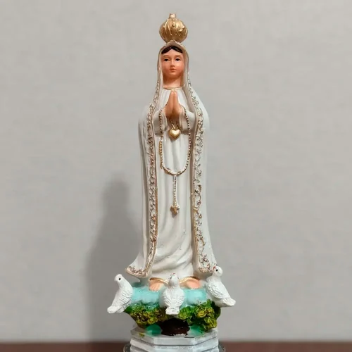 Imagem de Nossa Senhora de Fátima de Resina - 20 cm