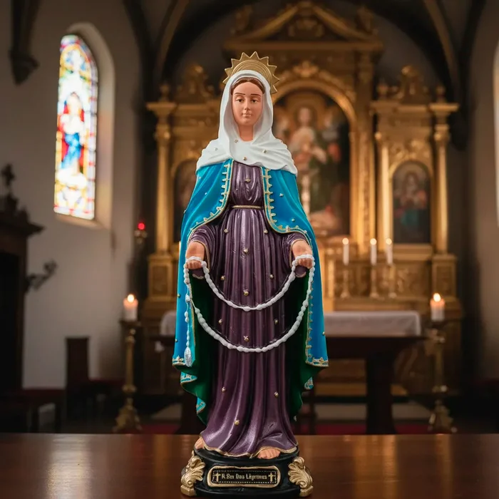 Imagem de Nossa Senhora das Lágrimas de Borracha Inquebrável | Comprar na Lojinha Uai