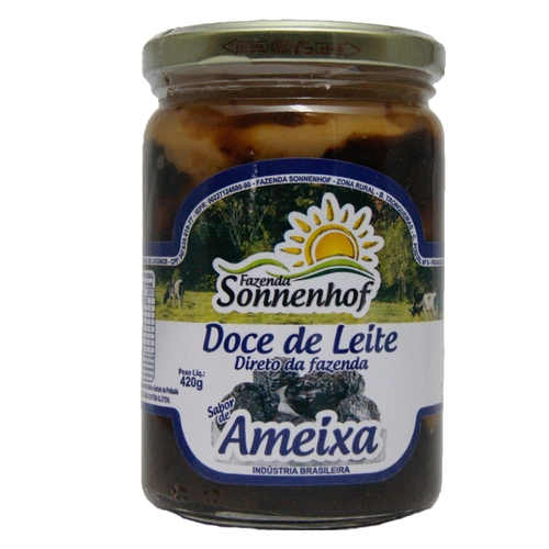 Doce de Leite Cremoso com Ameixa 420g - Fazenda Sonnenhof