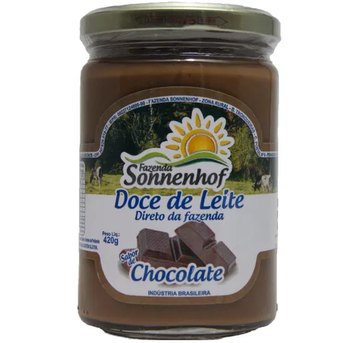 Doce de Leite com Chocolate Mineiro Cremoso 420g - Fazenda Sonnenhof
