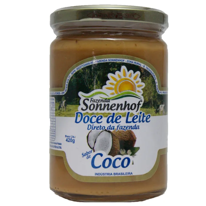 Doce de Leite com Coco Mineiro Cremoso Fazenda Sonnenhof | Comprar na Lojinha Uai