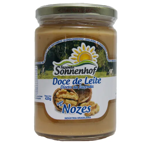 Doce de Leite com Nozes Mineiro Cremoso 420g - Fazenda Sonnenhof