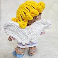 Amigurumi Articulado do Anjo da Guarda de Crochê - 17 cm | Comprar na Lojinha Uai - imagem 3