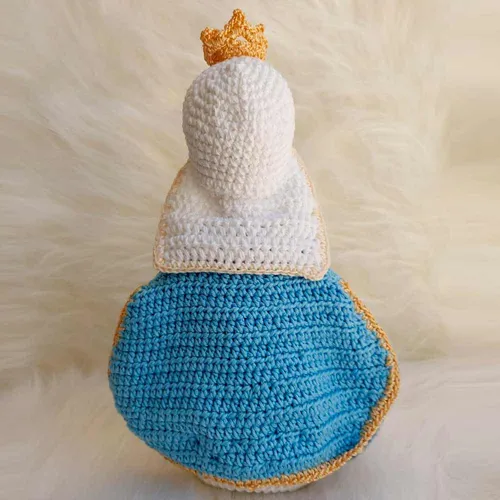 Amigurumi de Nossa Senhora das Graças de Crochê - 24 cm