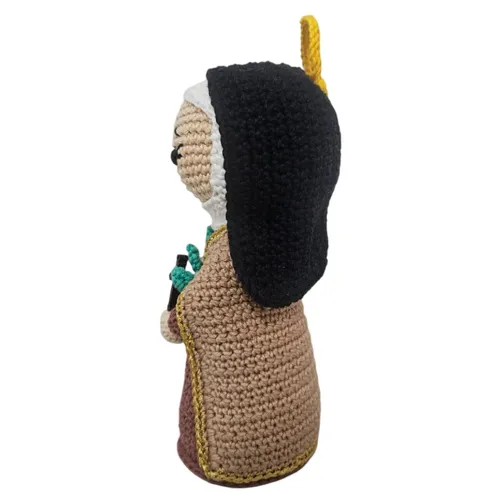 Amigurumi de Santa Terezinha de Crochê - 20 cm