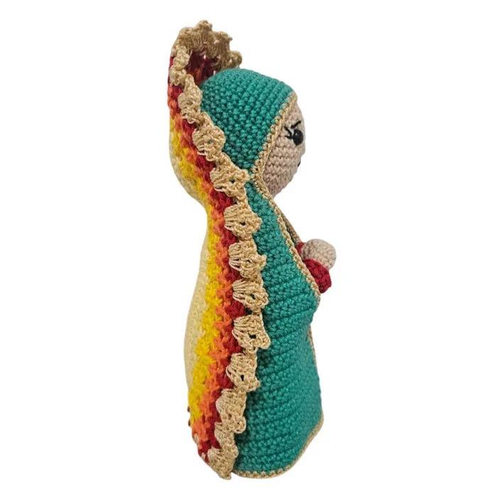 Amigurumi de Nossa Senhora de Guadalupe de Crochê - 22 cm | Comprar na Lojinha Uai