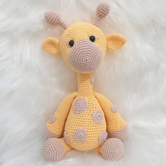 Amigurumi de Girafa De Crochê - 30 Cm | Comprar na Lojinha Uai