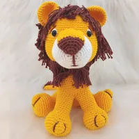 Amigurumi de Leão de Crochê - 30 Cm | Comprar na Lojinha Uai - imagem 1
