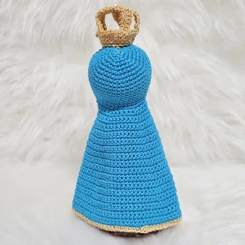 Amigurumi Nossa Senhora Aparecida de Crochê - 23 cm 