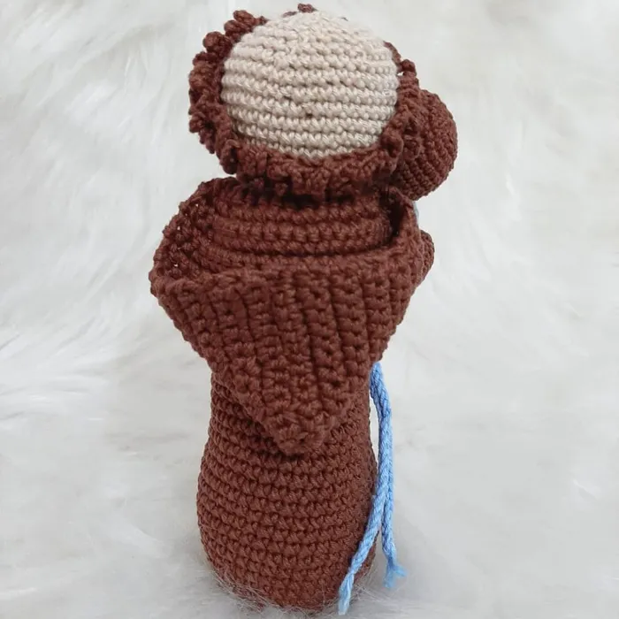 Amigurumi de Santo Antônio de Crochê - 22 cm | Comprar na Lojinha Uai