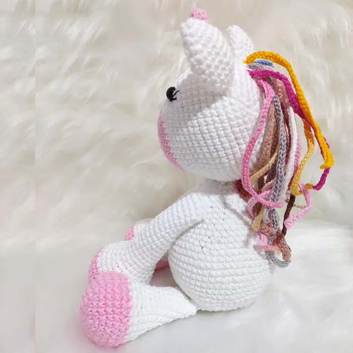 Amigurumi de Unicórnio De Crochê - 35 Cm | Comprar na Lojinha Uai