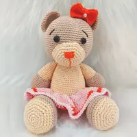 Amigurumi de Urso de Crochê - 30 cm | Comprar na Lojinha Uai - imagem 1