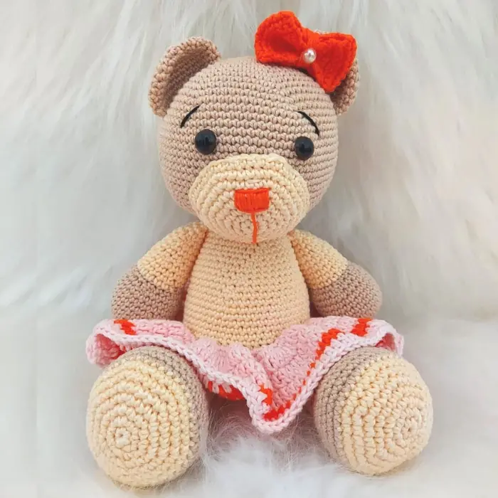 Amigurumi de Urso de Crochê - 30 cm | Comprar na Lojinha Uai