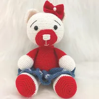 Amigurumi de Ursinha de Crochê - 30 cm | Comprar na Lojinha Uai - imagem 1