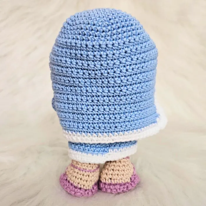 Amigurumi Articulado da Virgem Maria de Crochê - 17 cm | Comprar na Lojinha Uai