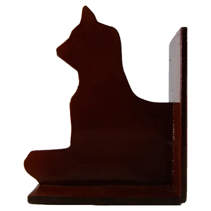 Aparador Artesanal de Livros Marrom - Gato | Comprar na Lojinha Uai