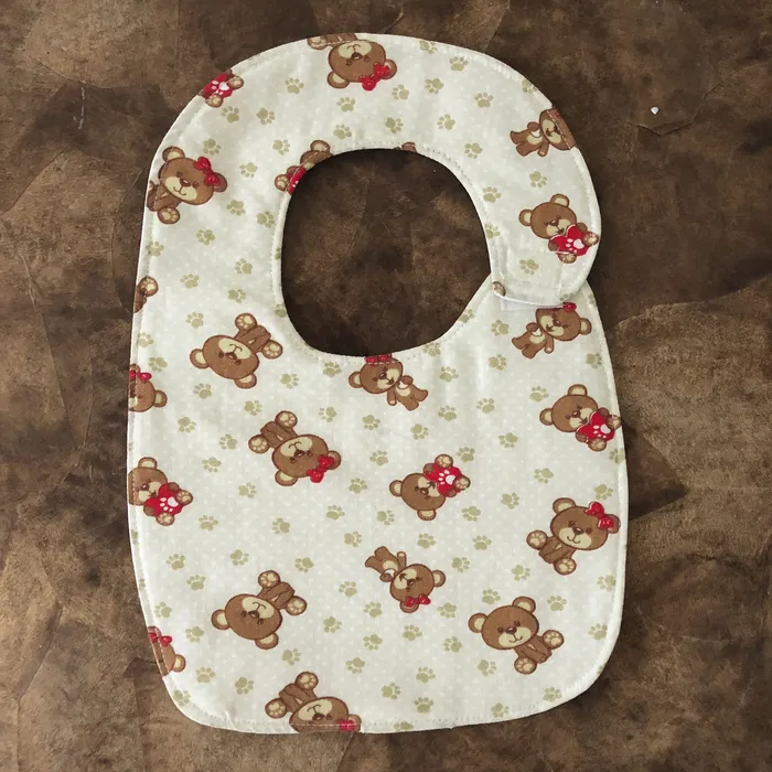 Babador de Ursinhos para Bebê 100% Algodão | Comprar Lojinha Uai