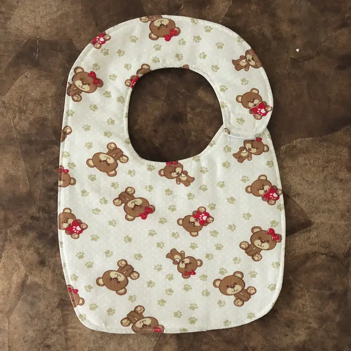 Babador de Ursinhos para Bebê 100% Algodão | Comprar Lojinha Uai