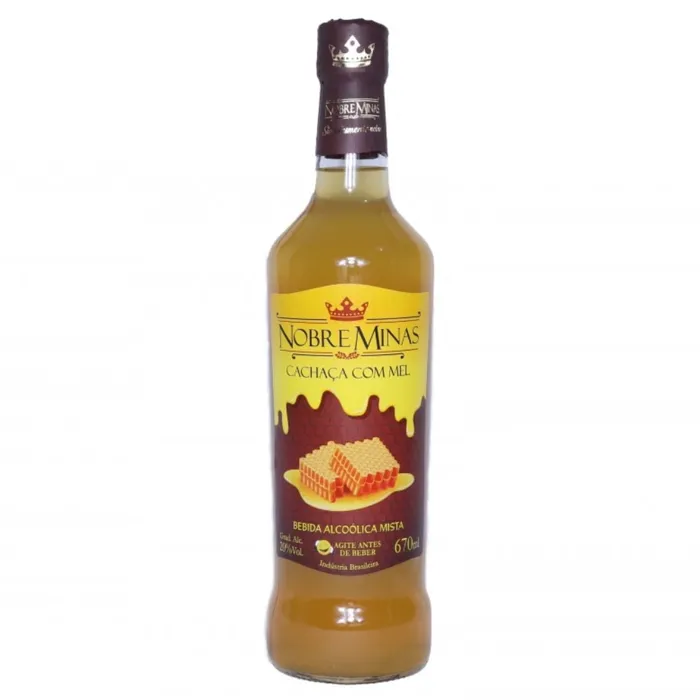 Cachaça com Mel 670 ml - Nobre Minas | Comprar na Lojinha Uai