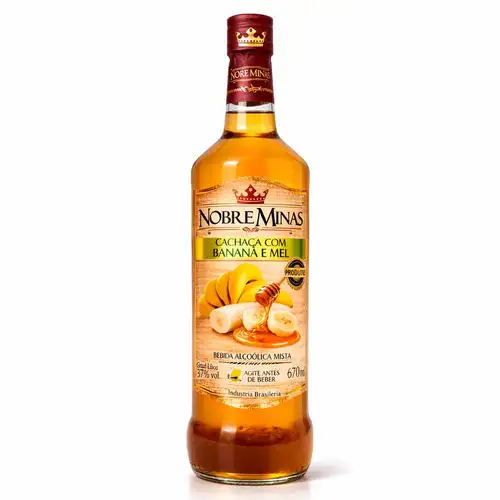 Cachaça de Rapadura com Banana e Mel 670 ml - Nobre Minas