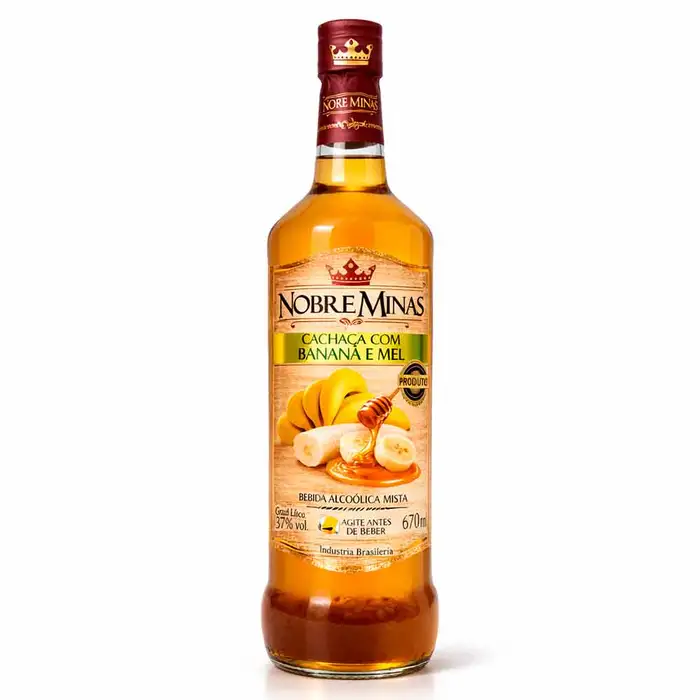 Cachaça de Rapadura com Banana e Mel 670 ml - Nobre Minas