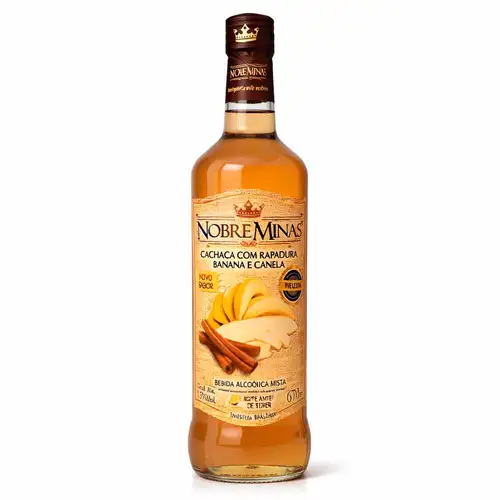 Cachaça de Rapadura com Banana e Canela 670 ml - Nobre Minas