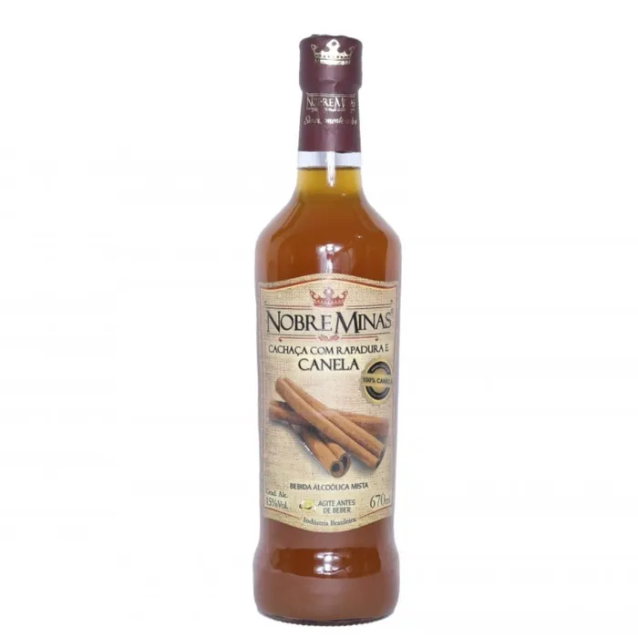 Cachaça de Rapadura com Canela 670 ml - Nobre Minas | Comprar na Lojinha Uai