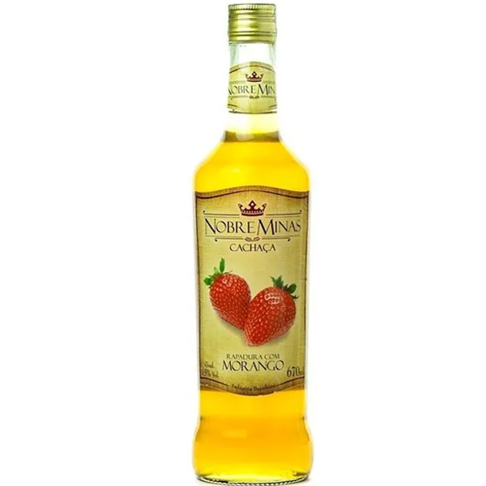 Cachaça de Rapadura com Morango 670 ml - Nobre Minas | Comprar na Lojinha Uai