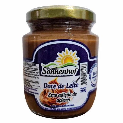 Doce de Leite Diet Sem Açúcar Mineiro Cremoso 280g - Fazenda Sonnenhof