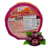 Doce de Leite Fondant de Leite com Ameixa em Tablete 300g - Doces Pé da Serra - imagem 1