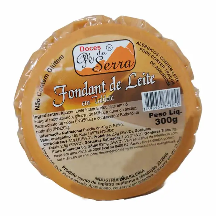 Doce de Leite Puro Fondant Mineiro em Tablete | Comprar na Lojinha Uai
