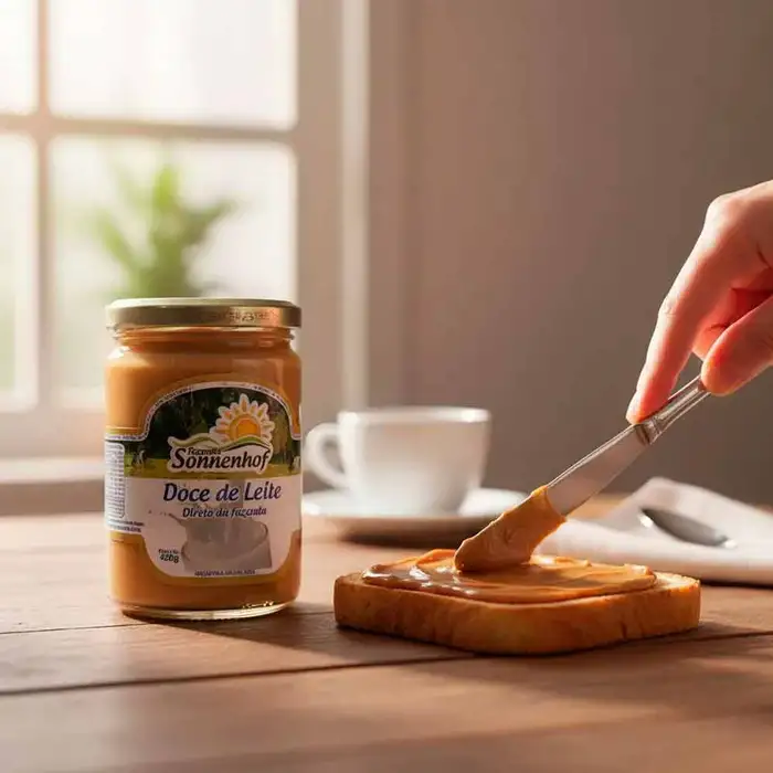 Doce de Leite Mineiro Cremoso Puro 420g - Fazenda Sonnenhof | Comprar na Lojinha Uai